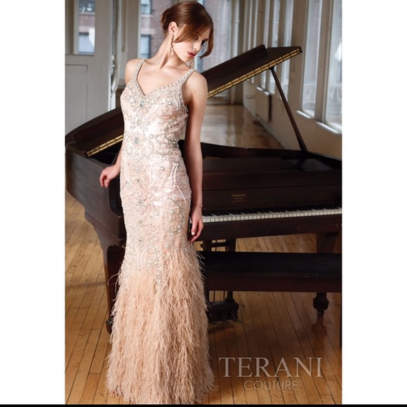 Terani couture evening dress 11212Gl - Picture 1 of 8